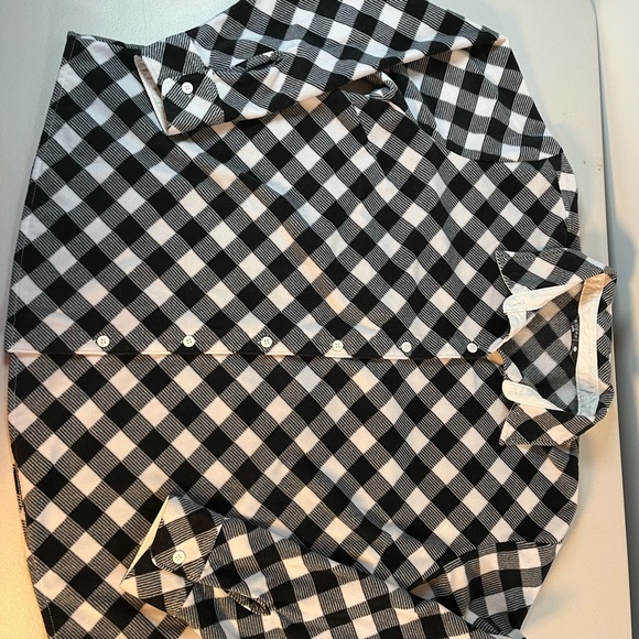 Riders by Lee Black and White Fleece Plaid Shirt - Picture 8 of 8